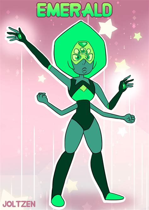 Emerald - Garnet and Peridot fusion concept by joltzen on DeviantArt