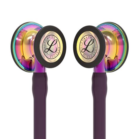 Littmann Cardiology IV Diagnostic Stethoscope: Polished Rainbow & Plum