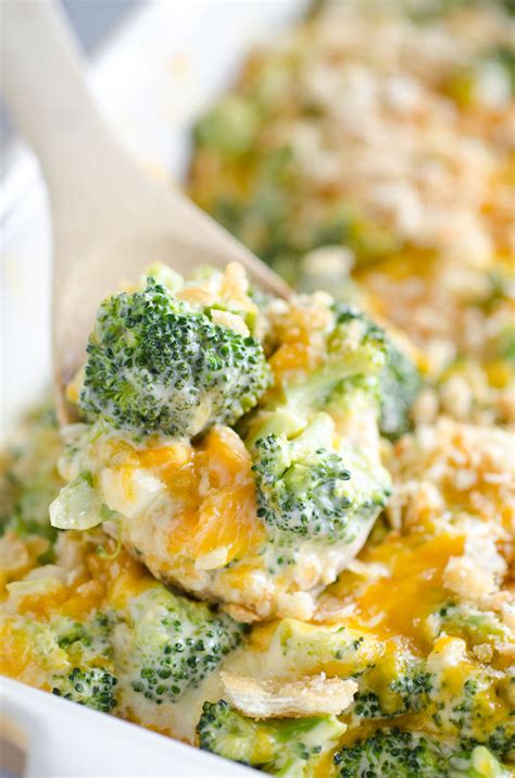 Broccoli Cheese Casserole with yummy cracker topping!