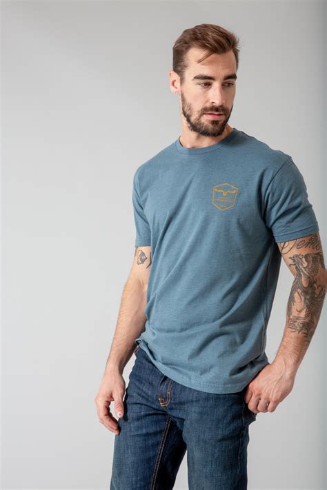 Kimes Ranch Tee - Shielded Trucker Indigo – The Cowboy's Closet