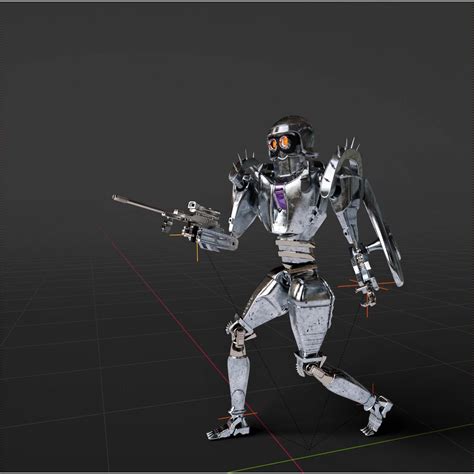 Robot guard | Robots Characters models | BlenderKit