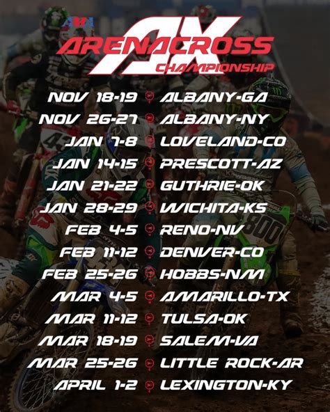 2022-2023 Kicker Arenacross Schedule Announced | The Privateer's Story