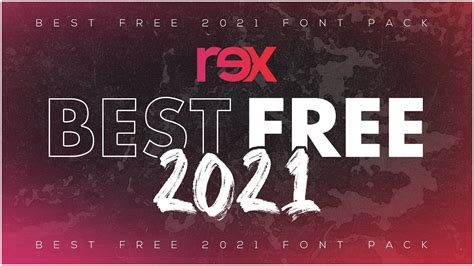 BEST 2021 FONT PACK | FREE DOWNLOAD - YouTube