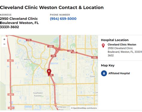 Cleveland Clinic Weston Campus Map - United States Map