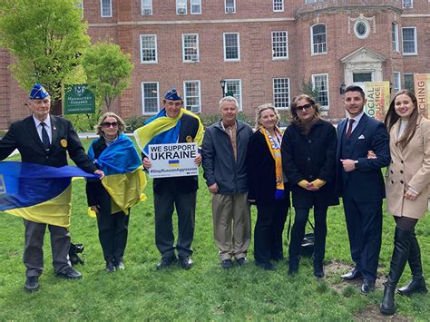 A Rally for Peace Held at Manhattan College to Stand in Solidarity with Ukraine | Manhattan College