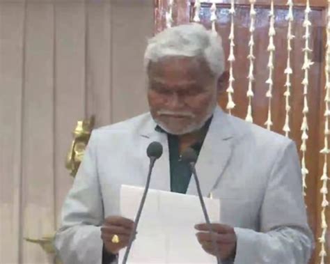 JMM''s Champai Soren takes oath as chief minister of Jharkhand.