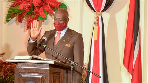 Rowley sworn into second term as Prime Minister | Caribbean News Now!