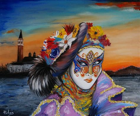 Carnival in Venice: Carnival in Venice collection of artworks painted by Helen Bellart