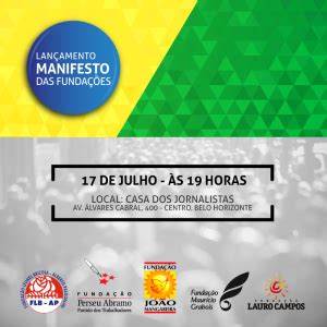 Fundações do campo progressista lançam manifestos em MG – Blog do Renato