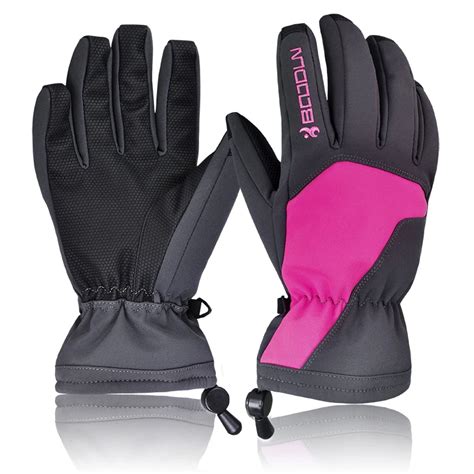 BOODUN Women Winter Thermal Ski Gloves Waterproof/Cool resistant Cycling Snowboard Glove For ...