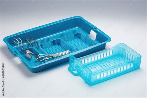 sterilization tray with surgical instruments, ready for, created with generative ai Stock ...