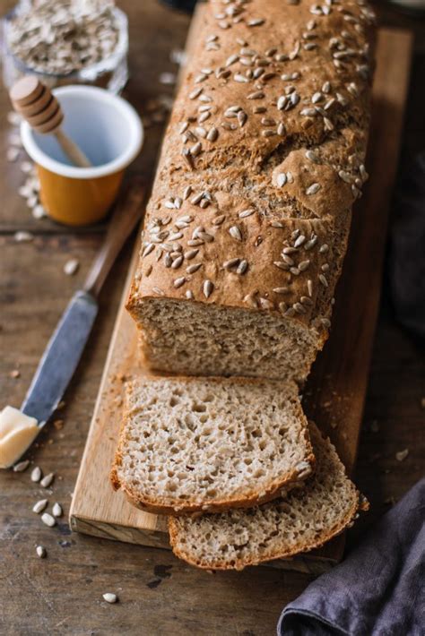 Sunflower seed bread recipe | easy whole grain bread - Klara`s Life