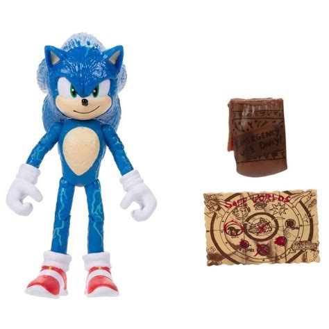 Sonic The Hedgehog 2 Movie: 4-Inch Sonic with Map Action Figure *NEW* | eBay