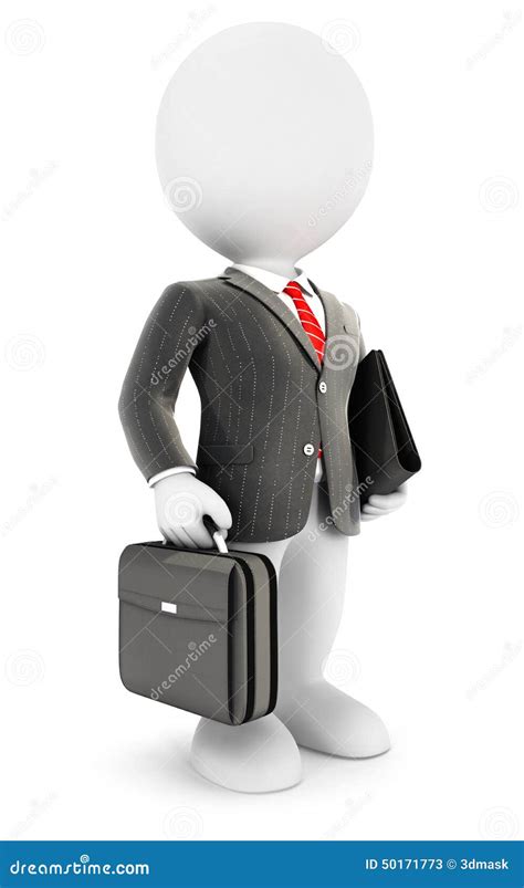 3d White People Elegant Businessman Stock Illustration - Illustration ...