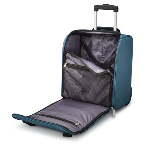 Samsonite Advena Underseat Carry On Luggage with Wheels, Teal | eBay