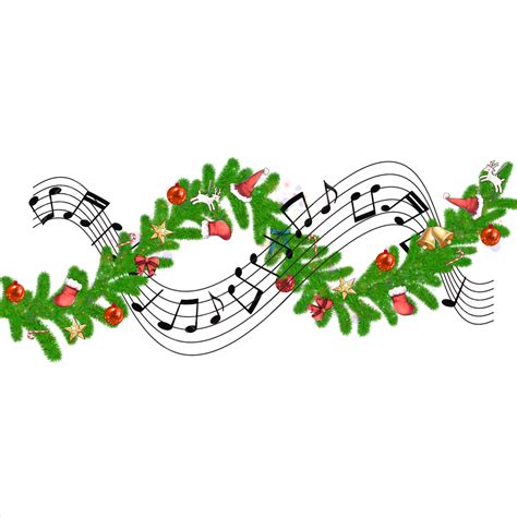 Christmas Music Notes Clipart