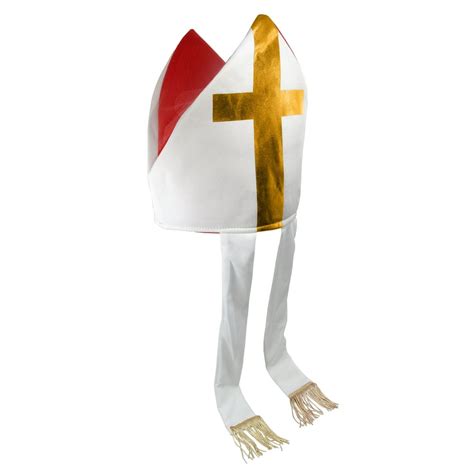 Bishop Priest Pope Costume Hat Saint Mitre Catholic Clergy Costume ...