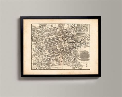 Old Map of Edinburgh Old Map Print Edinburgh Old Map, Edinburgh Gift Print, Edinburgh Genealogy ...