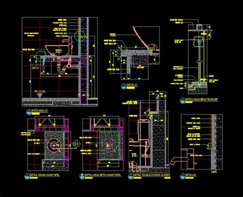 Gambar Kerja Detail Wastafel File Dwg | Angora