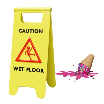 Caution Sign Wet Floor PNGs for Free Download