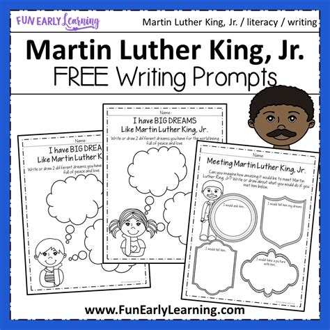 Mlk Day For Kindergarten - Martin Luther King Jr Day Activity For Kids ...