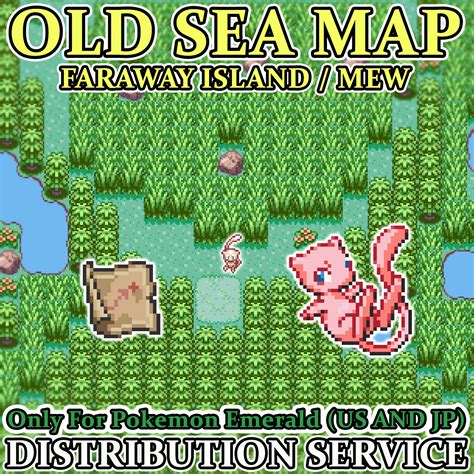 Pokemon Emerald Old Sea Map Faraway Island Mew Event India | Ubuy