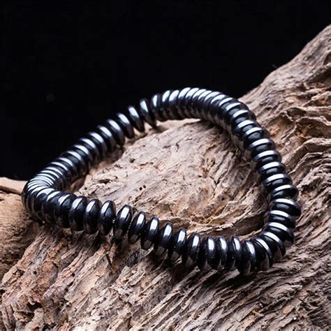 Aliexpress.com : Buy Black Beads Men's bracelet High quality Hematite ...