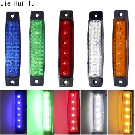 Car External Lights LED 12V 24V 6 SMD LED Auto Car Bus Lorry Truck Side Marker Lights Indicator ...