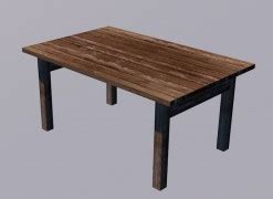 Table Free 3D Models download - Free3D