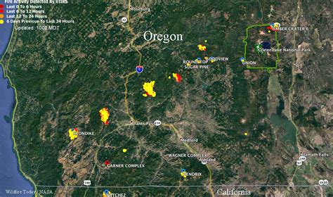 Oregon Fires 2018 Map