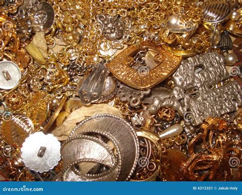 Fake gold jewellery stock image. Image of fake, trinket - 4312321