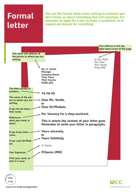 Writing An Formal Letter - Brazil Network