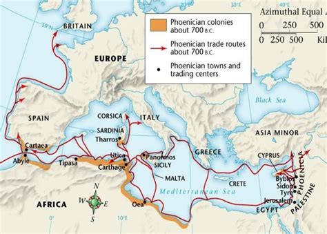 Phoenician Cities Map