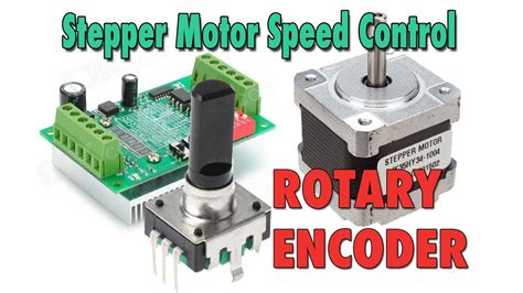 Stepper Motor Speed Control with Rotary Encoder - Arduino Tutorial - YouTube