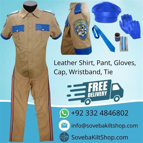 California Highway Patrol Uniform | Leather Cop Police Uniform