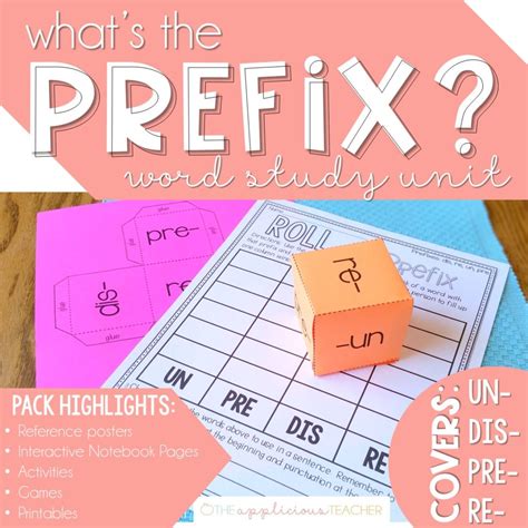 Prefix Activities for 3rd Grade: Wordy Study for Prefixes