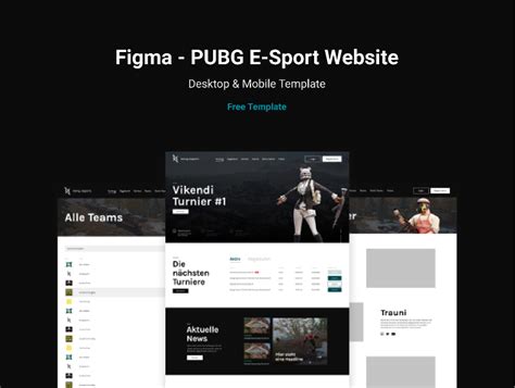 Free Figma Website Template - E-Sport Website | Figma Community