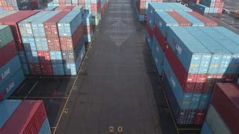 Aerials of Cargo Crates on Ship – FILMPAC