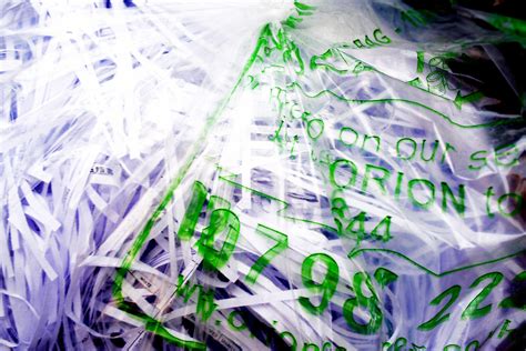Shredded paper in a plastic bag, London, UK | Shredded paper… | Flickr