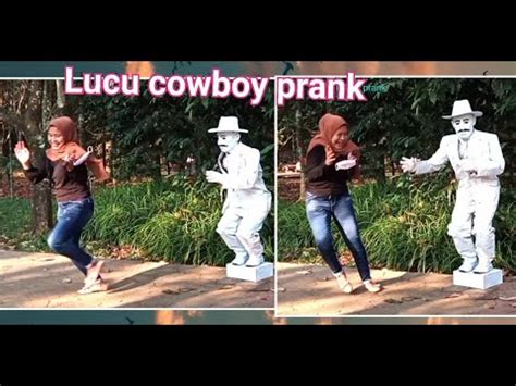 STATUE PRANK, VS Cowboy prank, funny just for laughing 😂👍 - YouTube