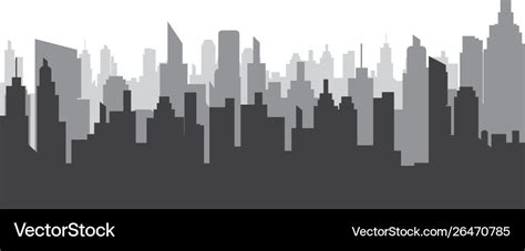 City skyline silhouette Royalty Free Vector Image