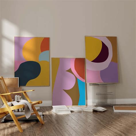 Colorful Wall Art Abstract Wall Art Colorful Prints Gallery - Etsy