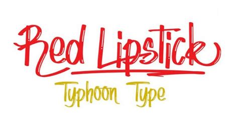 Lipstick Font Family Free Download