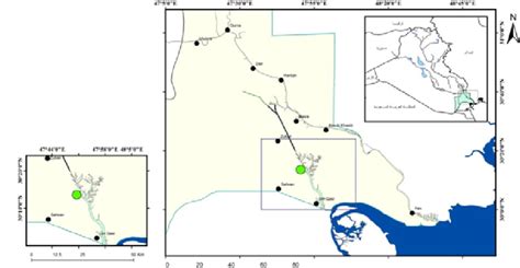 Map of Khor Al-Zubair lagoon. | Download Scientific Diagram