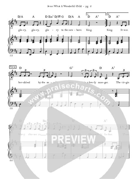 Jesus What A Wonderful Child Sheet Music PDF (Sandra McCracken / Gabe ...