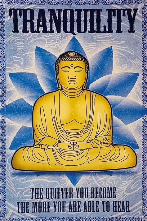 Buddha - Tranquility - Spiritual Quote Poster (24 x 36 inches ...