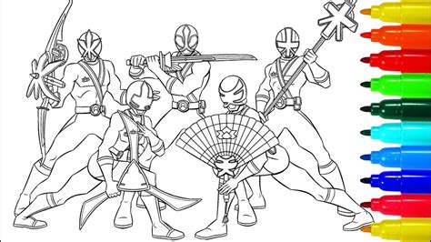 Power Rangers Samurai Coloring Pages