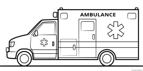 How To Draw And Color Hospital Emergency Ambulance Coloring Pages L Kids Drawing And Coloring ...