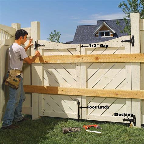 Learn How to Construct a Custom Fence and How to Build a Gate | Building a gate, Building a ...