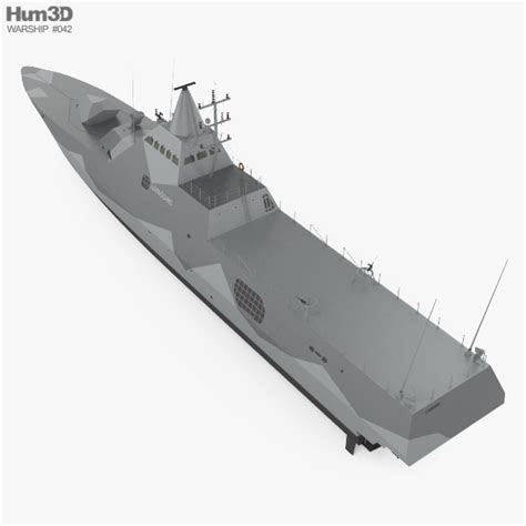 Visby-class corvette 3D model - Ship on Hum3D